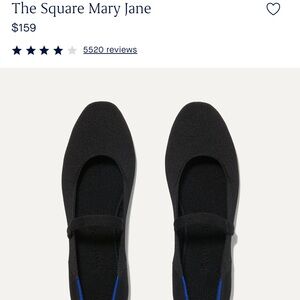 Rothy's Black and Blue Mary Jane Flats